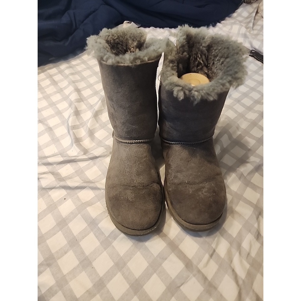 Ugg Bailey Bow II Boots Gray Size 7 Women's 1002954 - Picture 5 of 8